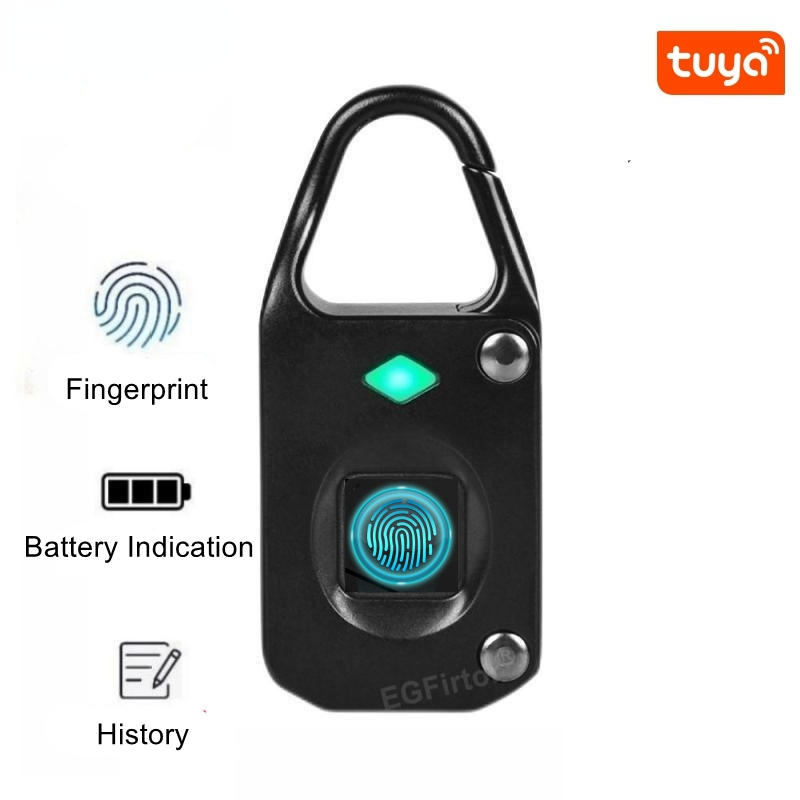 Laptop Backpack Anti Theft - Tuya Bluetooth Mini Fingerprint Smart Padlock