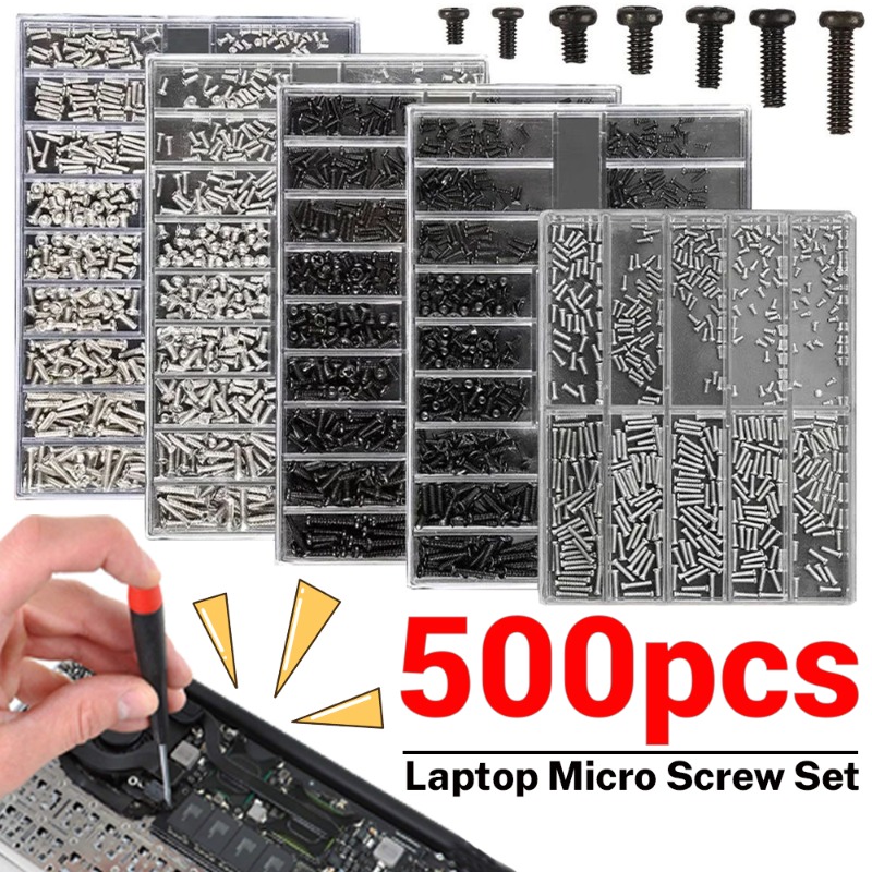 Laptop Repair Accessories - 500PCS Laptop Notebook Screws Set Replacement