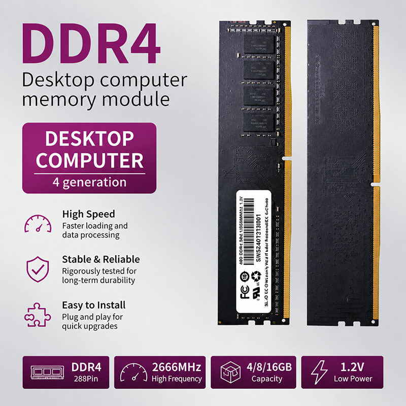 DDR4 RAM 4GB 8GB 16GB PC4 Desk - đánh giá và giá Memory Ram Upgrade