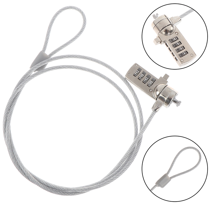 4 Digit security password comp - đánh giá và giá Laptop Lock Cable