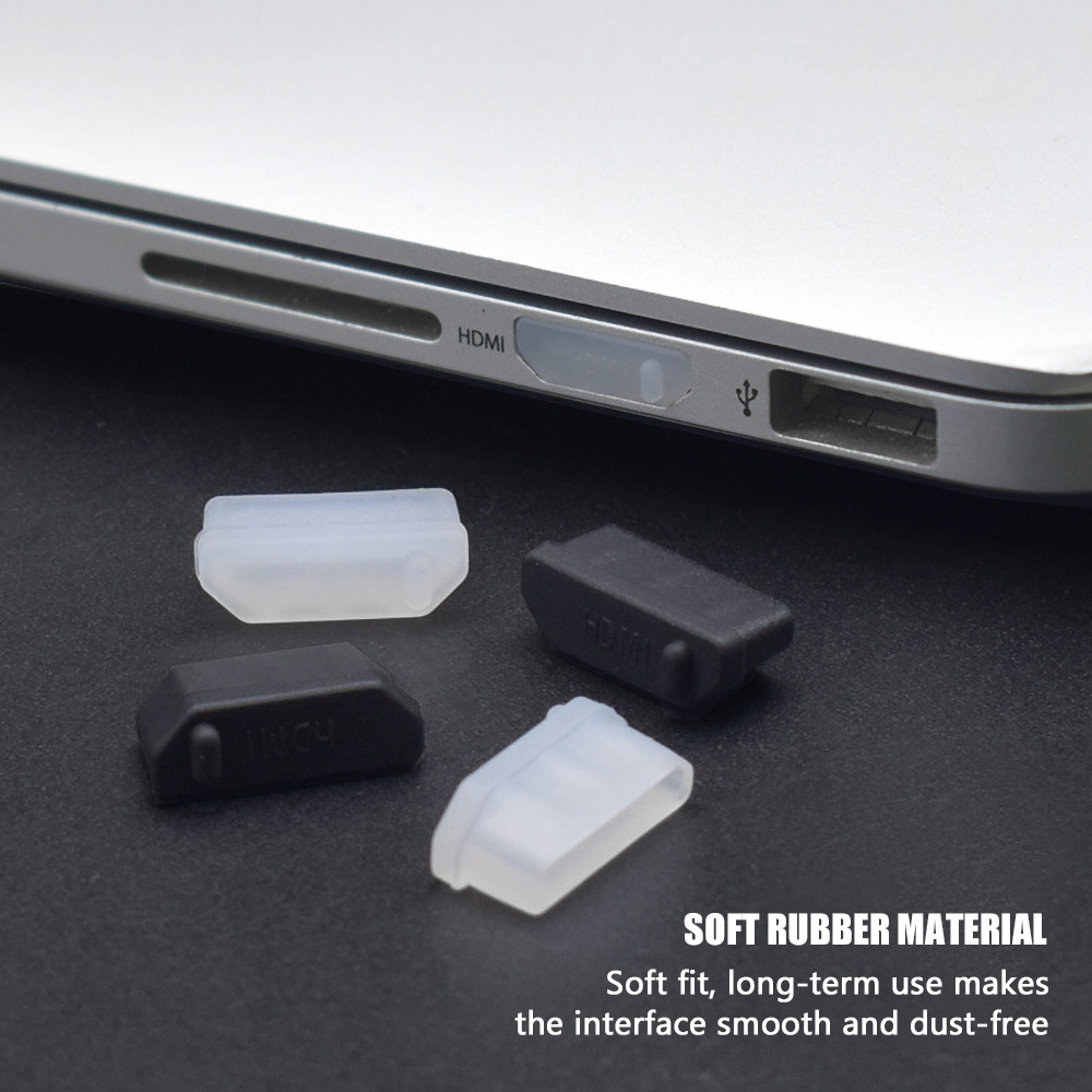 9Pcs Transparent Silicone Dust - đánh giá và giá Laptop Accessories Protector