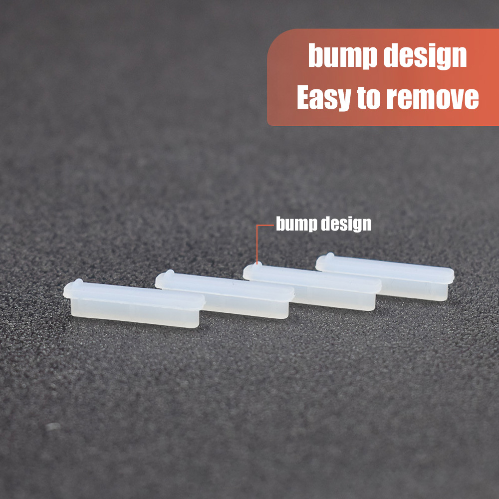 9Pcs Transparent Silicone Dust - đánh giá và giá Laptop Accessories Protector