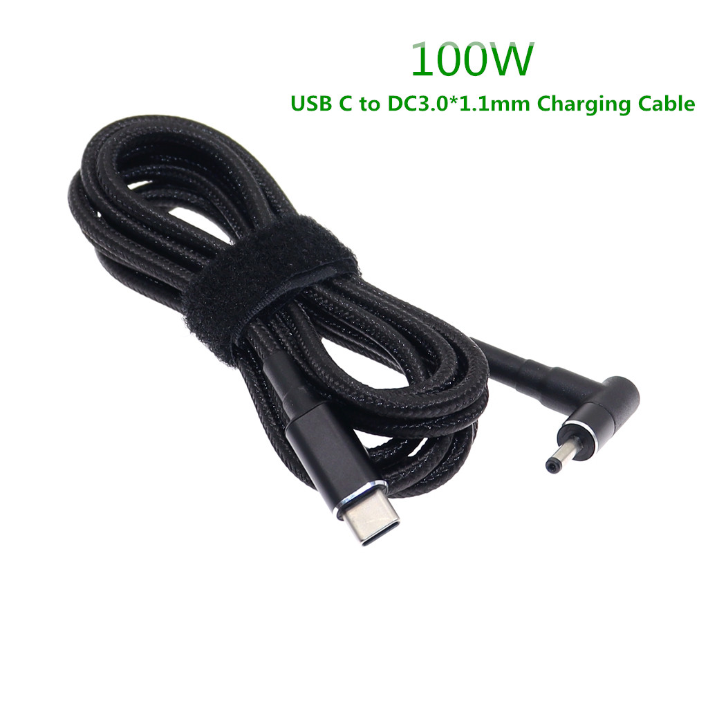 100W USB C Type C Male to DC 3 - đánh giá và giá Laptop Lock Cable
