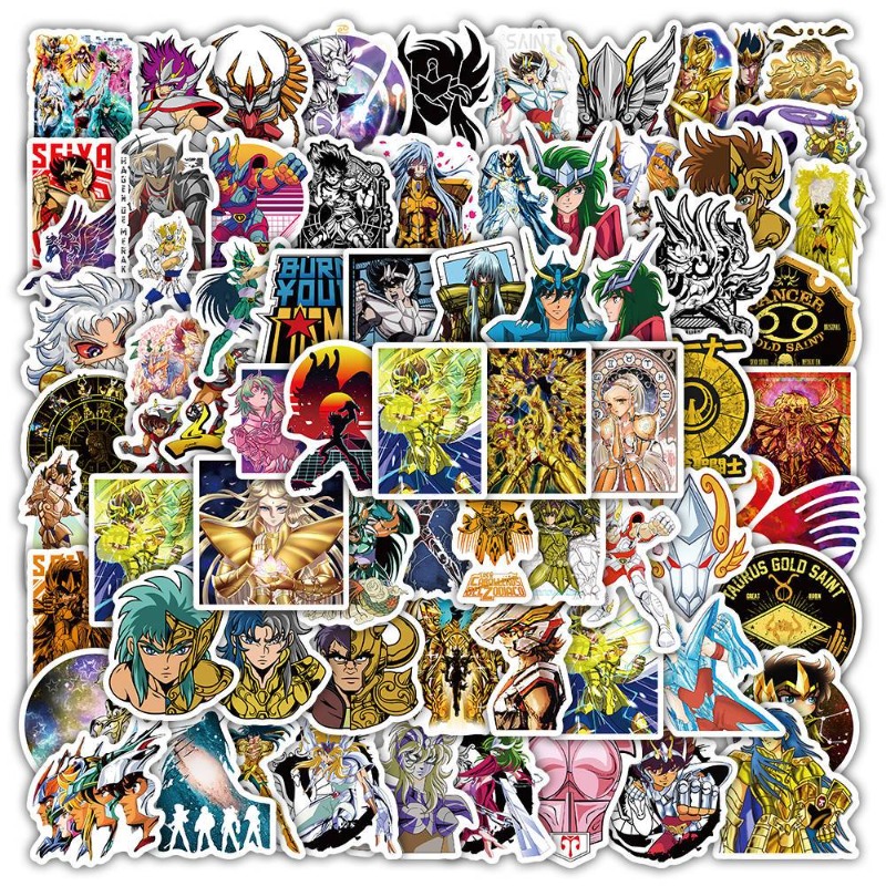 101Pcs Saint Seiya Anime Stick - đánh giá và giá Laptop Original Accessories