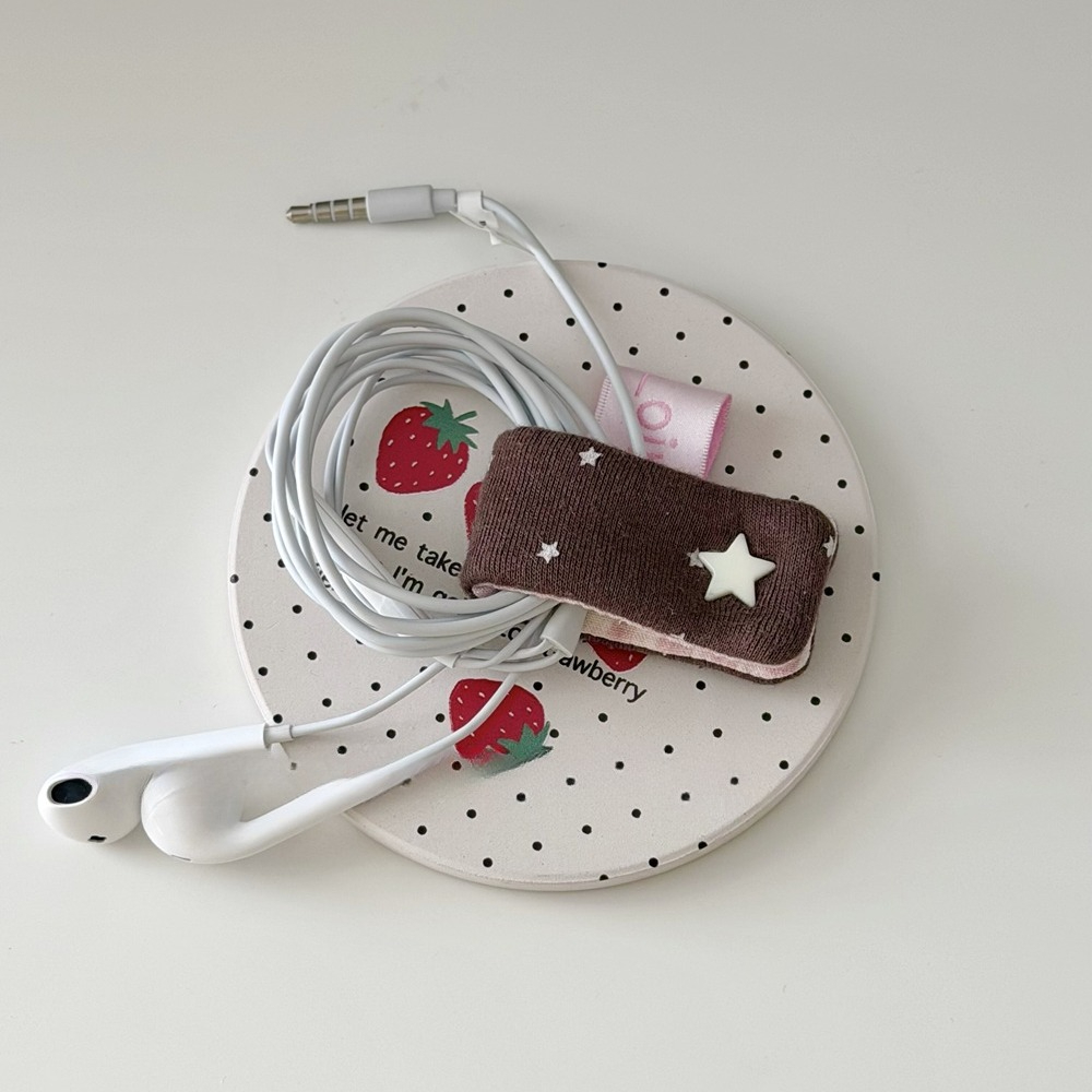 Cute Strawberry Korean Y2K Ear - đánh giá và giá Cable Management Bag