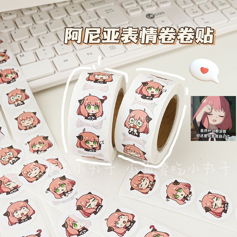 500PCS Spy Family Ania Cute Cu - đánh giá và giá Laptop Accessories Cover