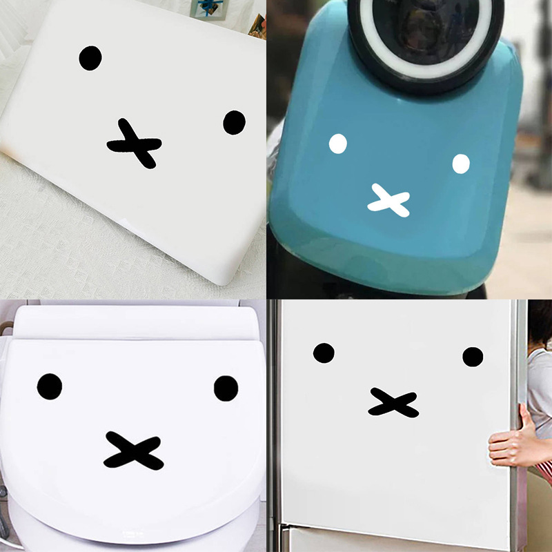 Kawaii Miffy Cartoon Emoji Car - đánh giá và giá Laptop Accessories Protector