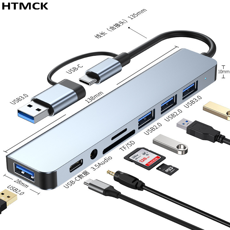 8 in 2 USB C Hub Multi Port Do - đánh giá và giá Laptop Accessories Hub