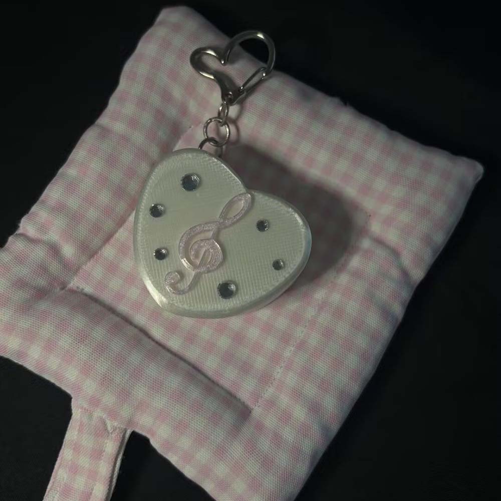 3D Printed Musical Note Heart  - đánh giá và giá Cable Management Bag