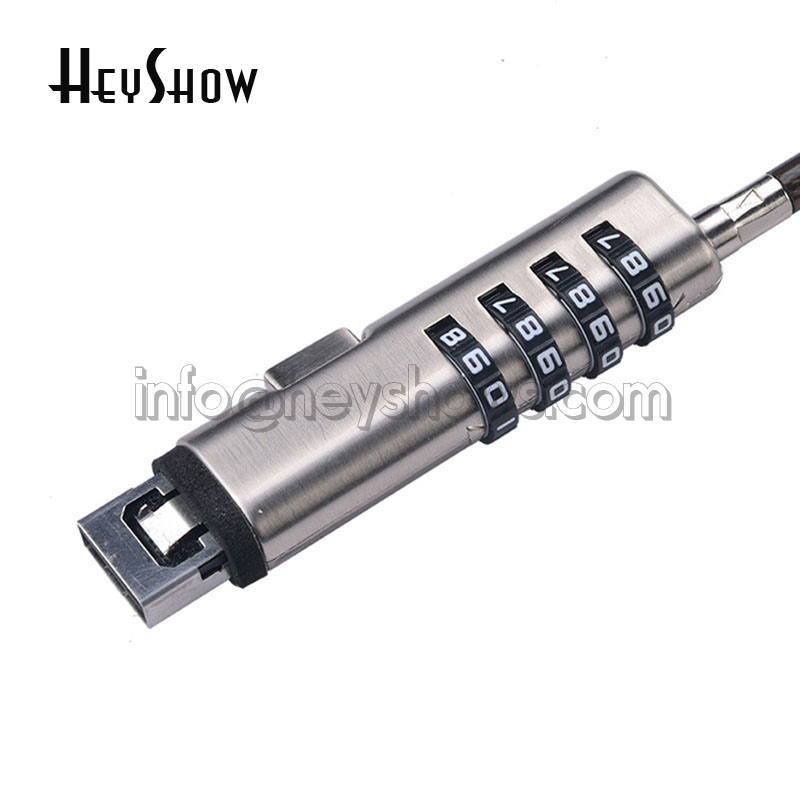 4-Digit Password Protected USB - đánh giá và giá Laptop Lock Cable