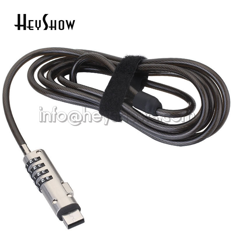 4-Digit Password Protected USB - đánh giá và giá Laptop Lock Cable