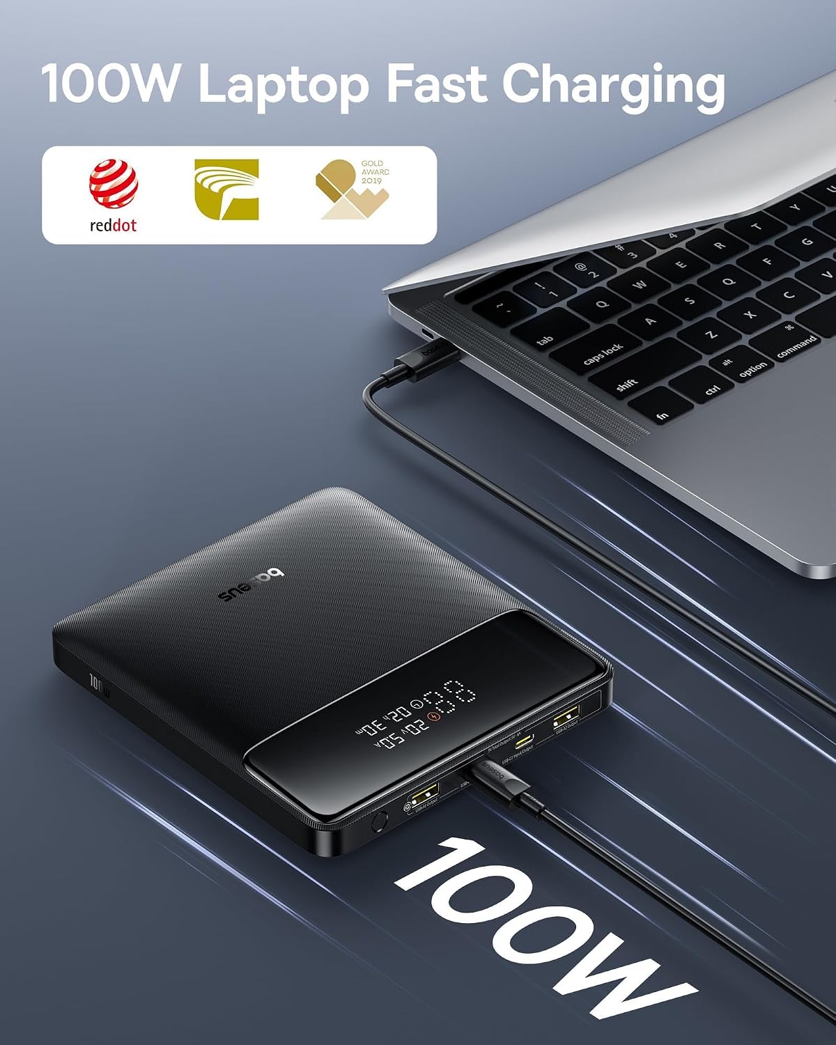 Baseus Laptop Portable Charger - đánh giá và giá Laptop Lock Cable