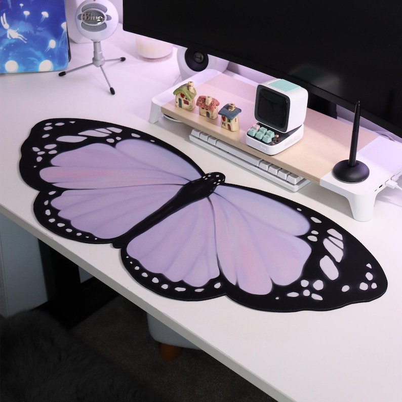 Lilac Butterfly Deskmat 90x40c - đánh giá và giá Laptop Accessories Protector