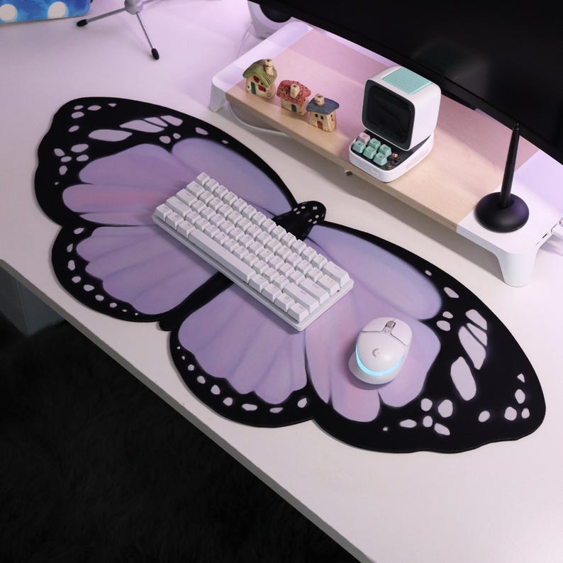 Lilac Butterfly Deskmat 90x40c - đánh giá và giá Laptop Accessories Protector