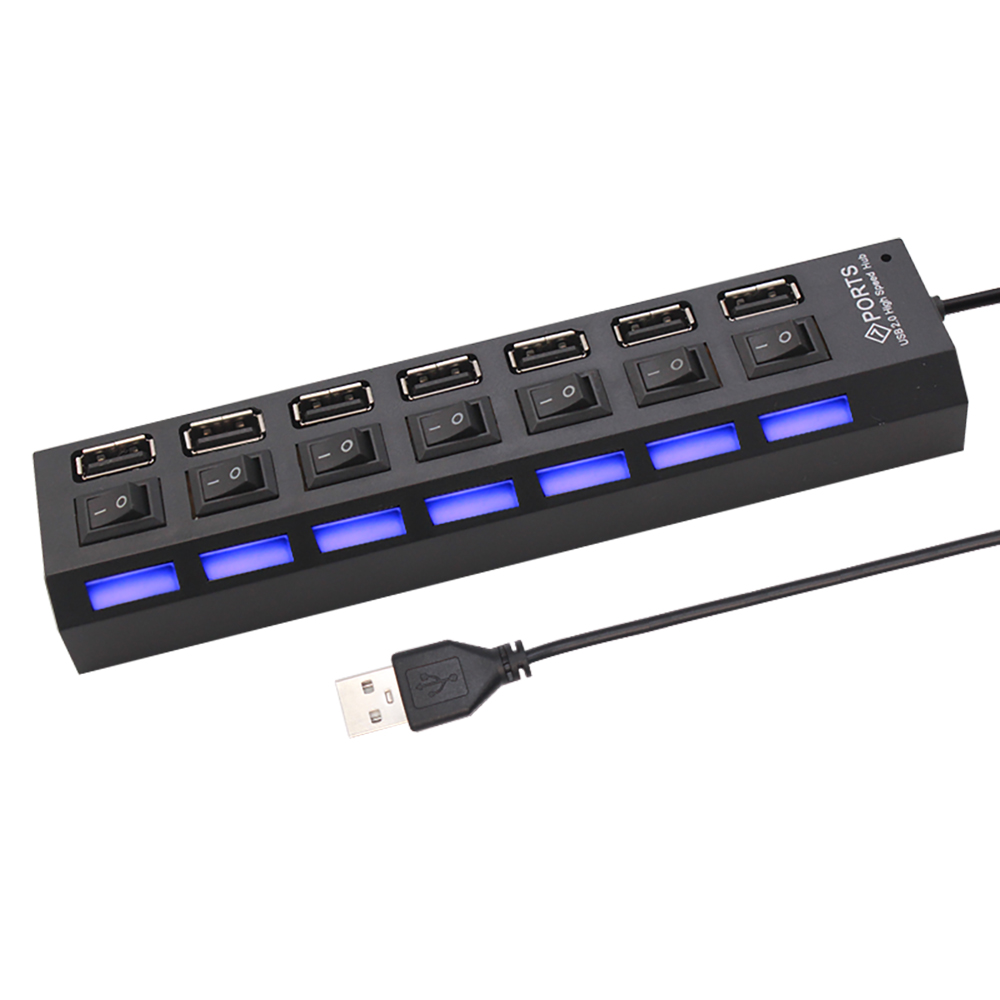 7 Port USB 2.0 Hub Splitter Fo - đánh giá và giá Laptop Accessories Hub