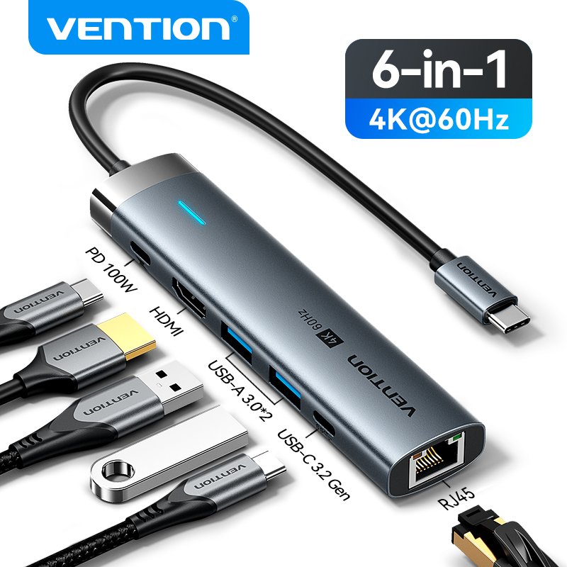 Vention USB C HUB Type C to HD - đánh giá và giá Mac Laptop Accessories