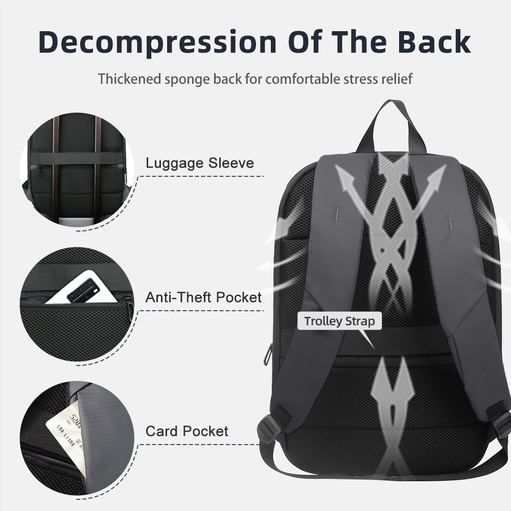 HK Business Backpack for Men 1 - đánh giá và giá Laptop Backpack Anti Theft