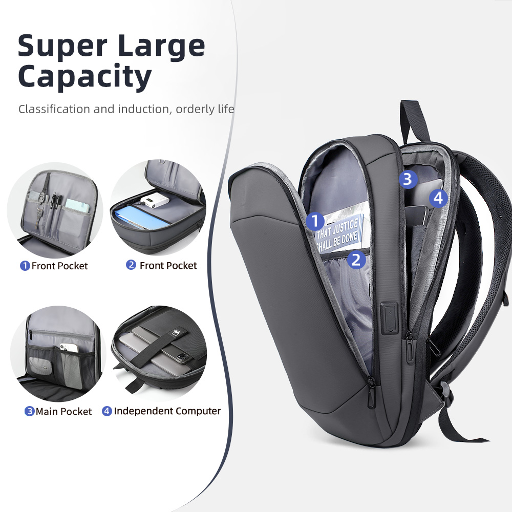 HK Business Backpack for Men 1 - đánh giá và giá Laptop Backpack Anti Theft